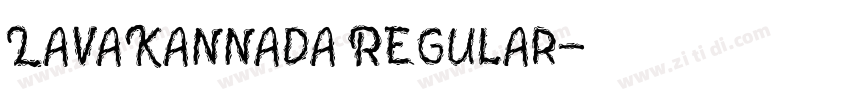 LavaKannada Regular字体转换